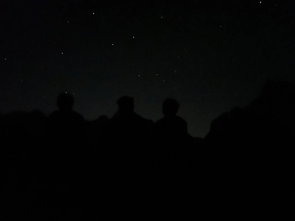 Stargazing Thursday night. A photo like this isn't easy to take under low-light conditions. So taking this required complete preparation